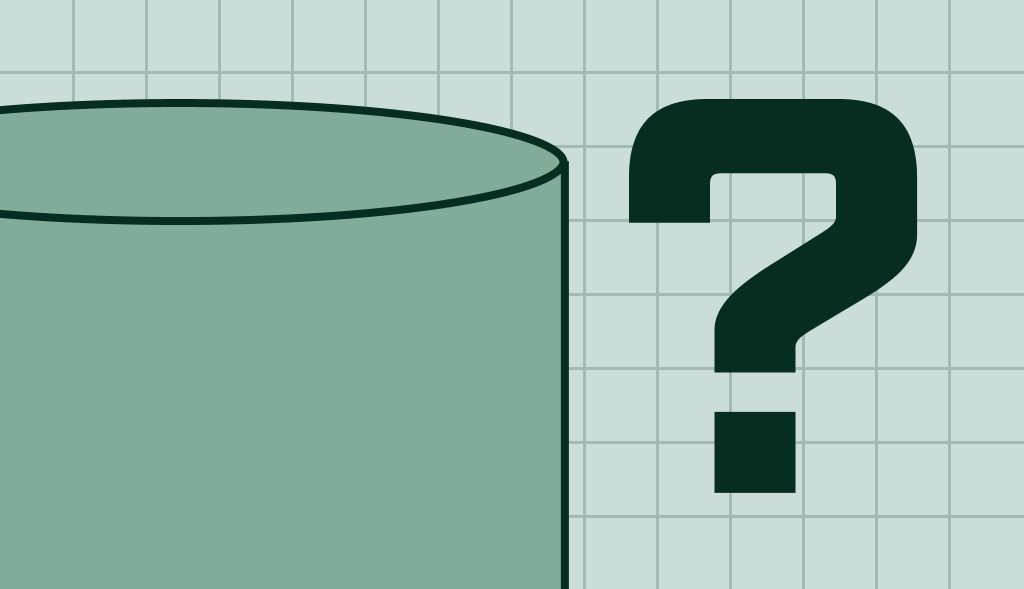 A water heater with a question mark.